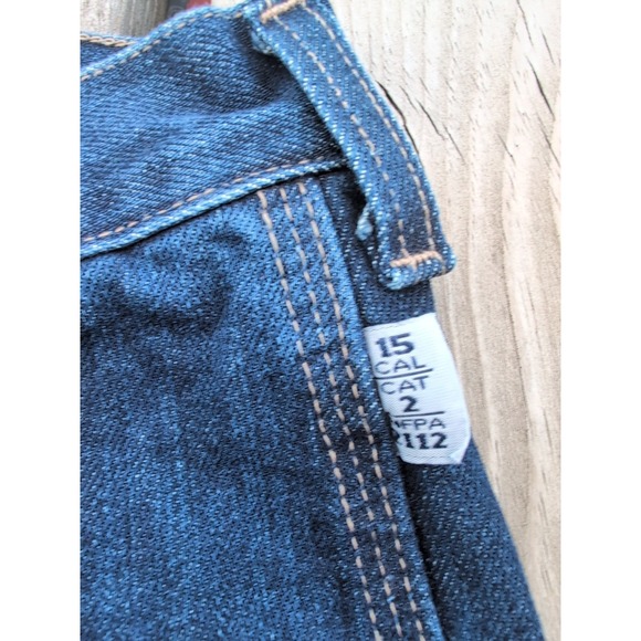 Tyndale FR Carpenter Blue Jeans Flame Resistant Heavy Denim Straight Leg 30W/32L - Picture 4 of 10